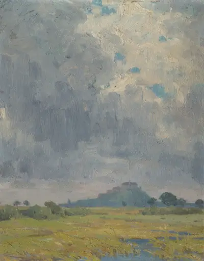 Landscape with a Castle von Ľudovít Čordák