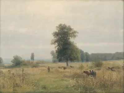 Landskap med träd av Ľudovít Čordák