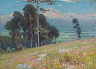 Sommarsnö i Tatra av Ľudovít Čordák