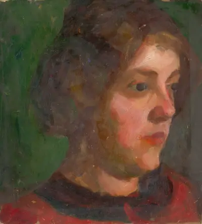 A study of a girl’s head av Ľudovít Pitthordt