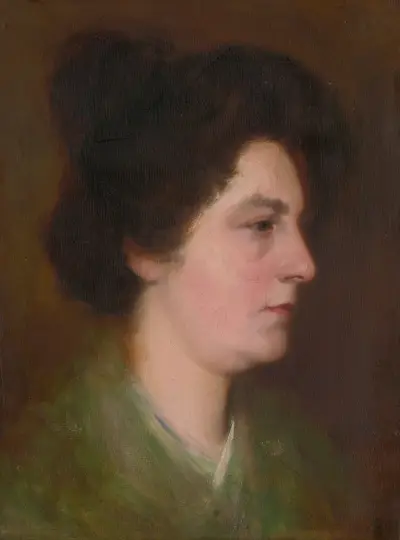 Kopfstudie einer Frau, 1900 von Ľudovít Pitthordt