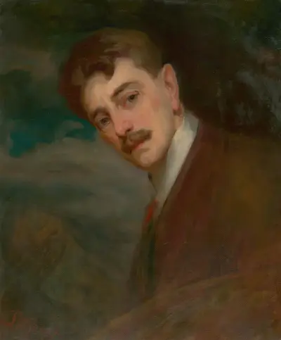 Self-Portrait, 1900 av Ľudovít Pitthordt