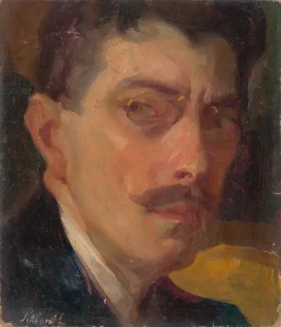 Study for a Self-Portrait av Ľudovít Pitthordt