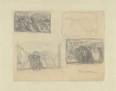 Sheet of Studies av Umberto Boccioni