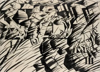 States of Mind, Those Who Go av Umberto Boccioni