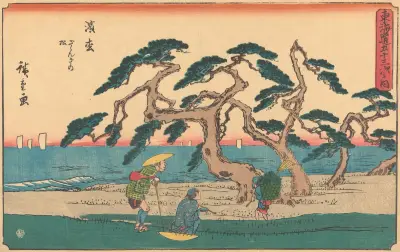 Hamamatsu, 1841 av Utagawa Hiroshige