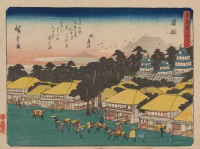 Tokaido gojusantsugi, Pl.30 av Utagawa Hiroshige