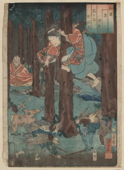 Hana noen shanaō av Utagawa Kuniyoshi