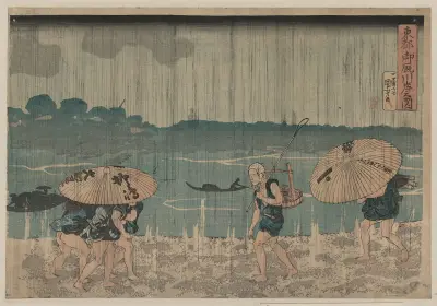 Oumayagashi no zu av Utagawa Kuniyoshi