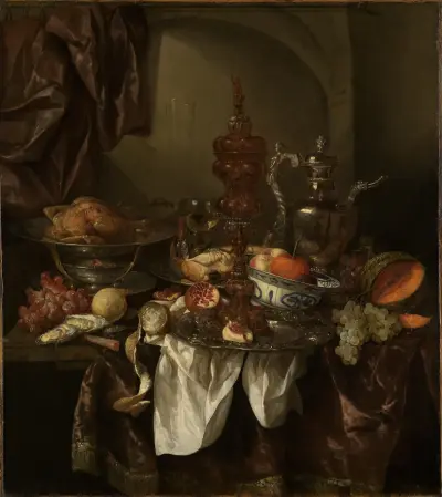 Prunkstillleben av Abraham van Beyeren