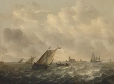 River View av Abraham van Beyeren