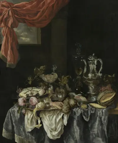 Sumptuous Still Life, 1654 av Abraham van Beyeren