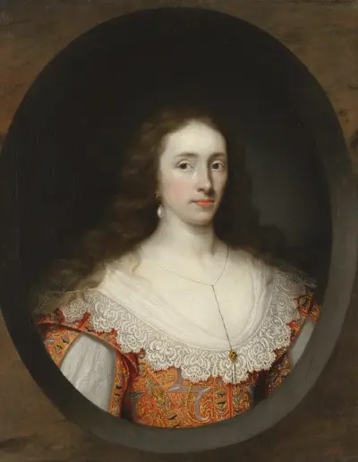 Portrait of a lady, traditionally identified as Mary Chetwynd (d.1637) av Cornelis Jonson van Ceulen