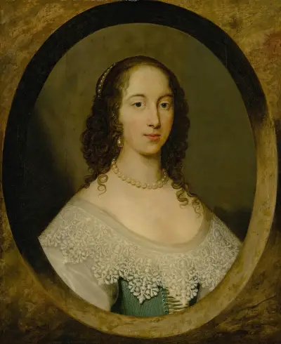 Portrait of a lady, 1632 av Cornelis Jonson van Ceulen