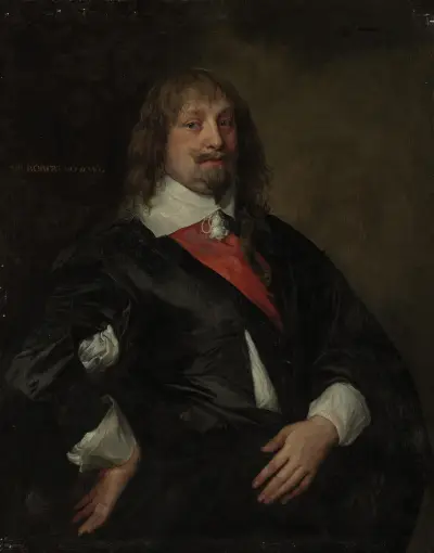 A portrait of Sir Robert Howard av Anthony van Dyck