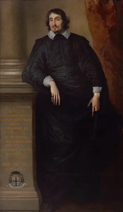 Cesare Alessandro Scaglia di Verrua, Abbé of Staffarda and Mandanici av Anthony van Dyck