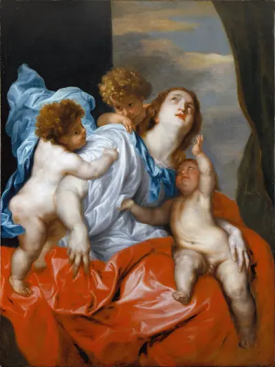 Charity av Anthony van Dyck