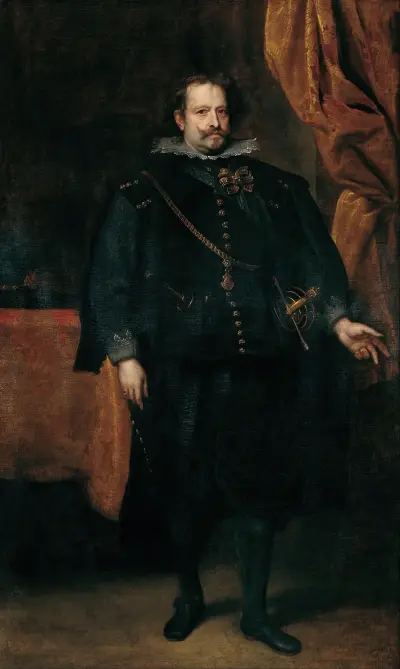 Diego De Mexía, Marquess Of Leganés av Anthony van Dyck
