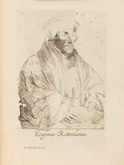 Erasmus of Rotterdam av Anthony van Dyck