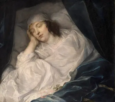 Lady Digby na smrtelné posteli, Anthony van Dyck