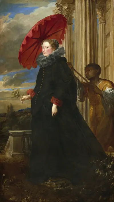 Marchesa Elena Grimaldi Cattaneo, 1623 av Anthony van Dyck