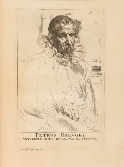 Pieter Breugel the Elder av Anthony van Dyck