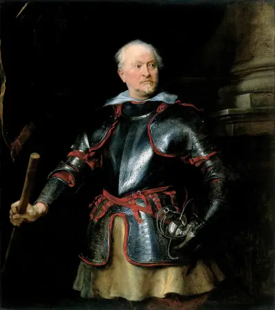 Portrait of a A Man in Armor av Anthony van Dyck