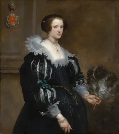 Portrait of Anna Wake av Anthony van Dyck