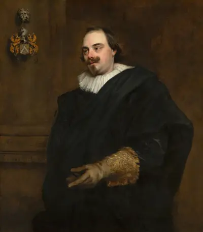 Portrait of Peeter Stevens av Anthony van Dyck