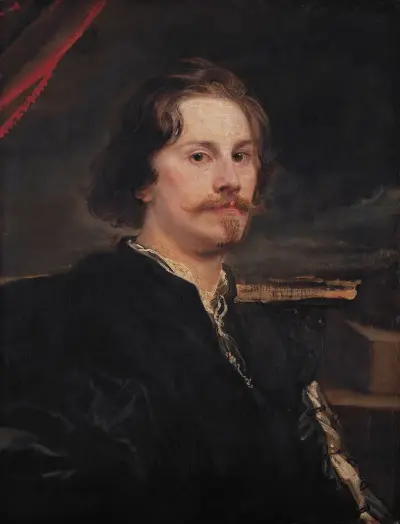 Portrait of Pieter Soutman av Anthony van Dyck