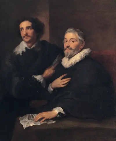 Portrét rytců Pietera de Jode staršího a Pietera de Jode mladšího, Anthony van Dyck