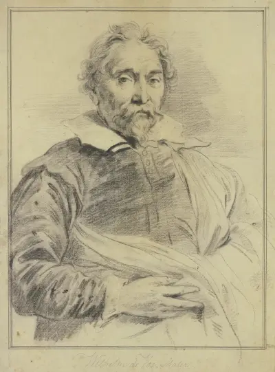 Portrait of Wilhelm de Vos av Anthony van Dyck