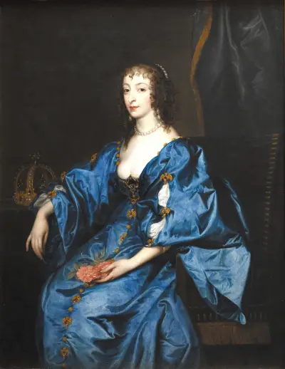 Queen Henrietta Maria of England av Anthony van Dyck