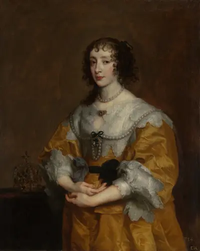 Queen Henrietta Maria av Anthony van Dyck