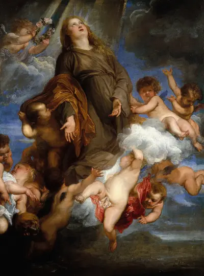 Saint Rosalie Interceding for the Plague-stricken of Palermo av Anthony van Dyck