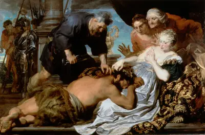 Samson And Delilah av Anthony van Dyck