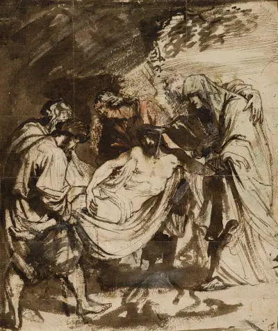 The Entombment av Anthony van Dyck