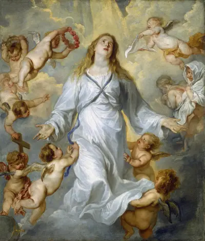 The Virgin as Intercessor av Anthony van Dyck