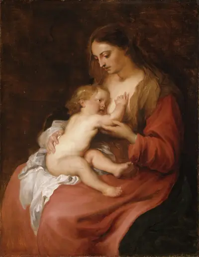 Virgin and Child av Anthony van Dyck