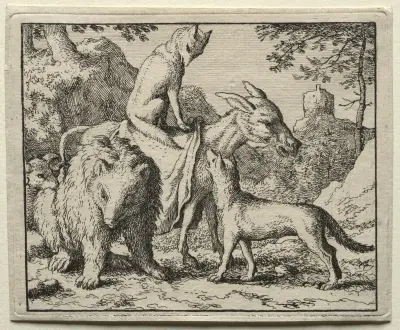 Reynard and his Companions av Allaert van Everdingen