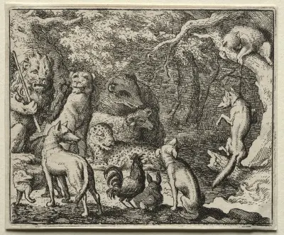 Reynard Asks Permission to Confess av Allaert van Everdingen