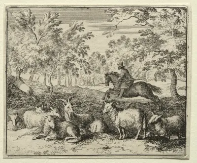 The Chase of the Stag av Allaert van Everdingen