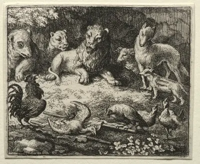 The Complaint of the Cock av Allaert van Everdingen