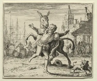 The Jealous Ass av Allaert van Everdingen