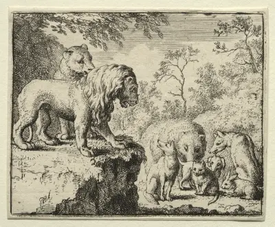 The Pardon of Reynard av Allaert van Everdingen