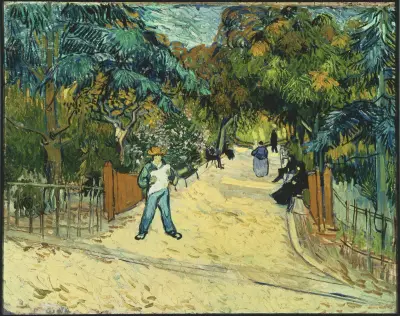 Entrance to the Public Gardens in Arle av Vincent van Gogh