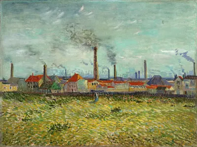 Factories at Clichy av Vincent van Gogh
