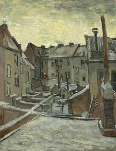 Houses seen from the back av Vincent van Gogh