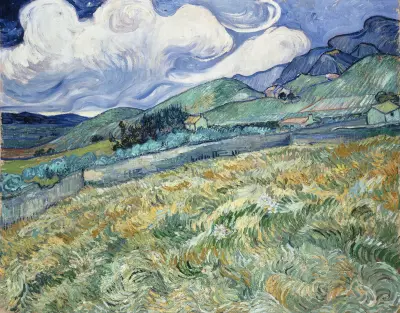 Landscape from Saint-Rémy av Vincent van Gogh