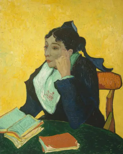 L’Arlésienne; Madame Joseph-Michel Ginoux (Marie Julien, 1848–1911) av Vincent van Gogh